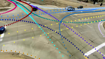 Representative prototype tracks selected by the unsupervised