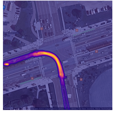 Optimized likelihood models in the ground plane for the turn